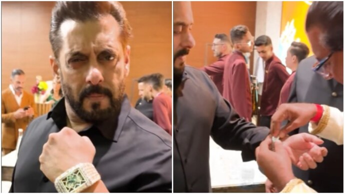 Salman Khan wore an exclusive Billionaire III watch. (Photo: Instagram/ jacobarabo) Salman Khan wears exclusive Billionaire III watch