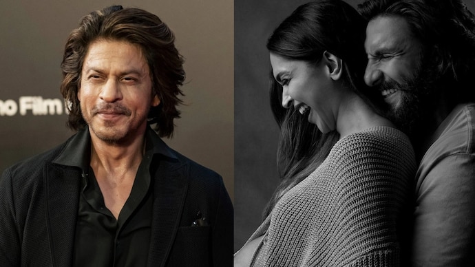 Shah Rukh Khan visited Deepika Padukone and Ranveer Singh at a hospital in Mumbai. (Photo courtesy: AP, DeepikaPadukone) Photos of Shahrukh, Deepika Padukone and Ranveer Singh.