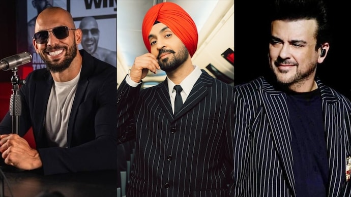 Adnan Sami reacts to Andrew Tate's racist comment against Diljit Dosanjh (Photo: Instagram/ Andrew Tate, Diljit Dosanjh, Adnan Sami) Adnan Sami reacts strongly to Andrew Tate's racist comment on Diljit Dosanjh