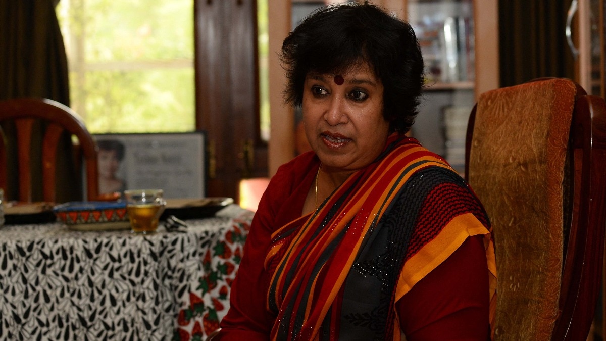 Author-turned-activist Taslima Nasreen has documented violence against minority communities in Bangladesh in her books, including Lajja (Shame) and Nirbachita Kalam. (Image: File)