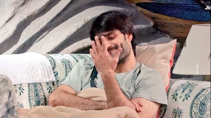 Vivian Dsena in a scene from Bigg Boss 18. Vivian Disena