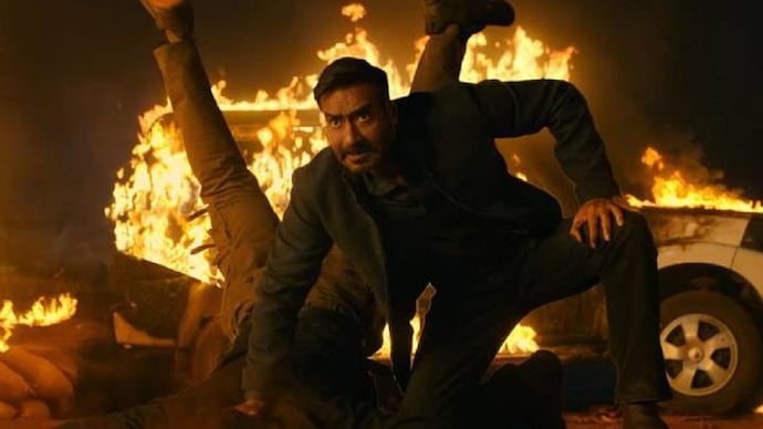 Ajay Devgan in the poster of Singham Again singham again