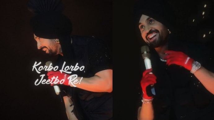 Diljit Dosanjh shares glimpses of Kolkata concert. Diljit Dosanjh shares glimpses of Kolkata concert.