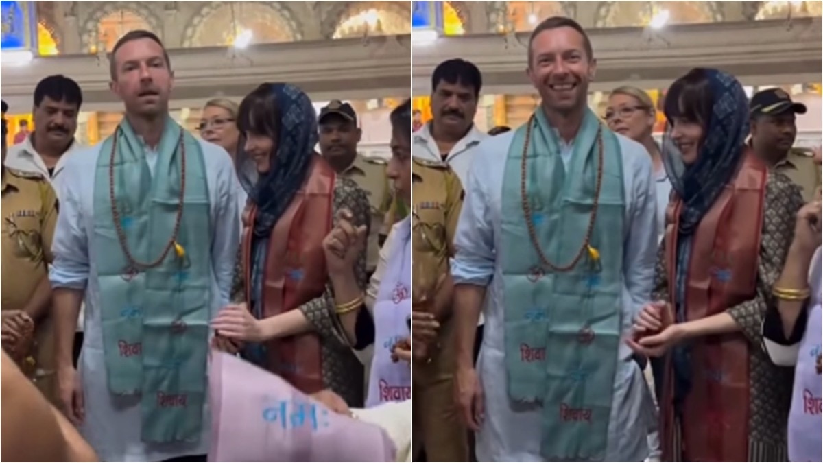 Coldplay's Chris Martin visits Lord Shiva temple with girlfriend Dakota Johnson in Mumbai