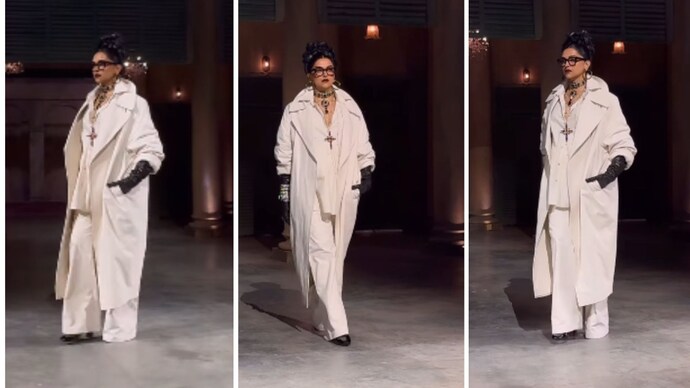 Deepika Padukone brought a drama starting the 25th anniversary show of Sabyasachi Deepika Padukone brought a drama starting the 25th anniversary show of Sabyasachi