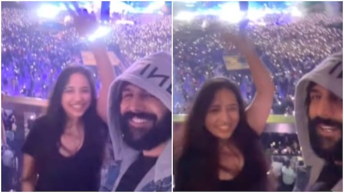 Kartik Aryan attended Coldplay concert. (Credits: Instagram/Karthikaran) Kartik Aryan attends Coldplay concert