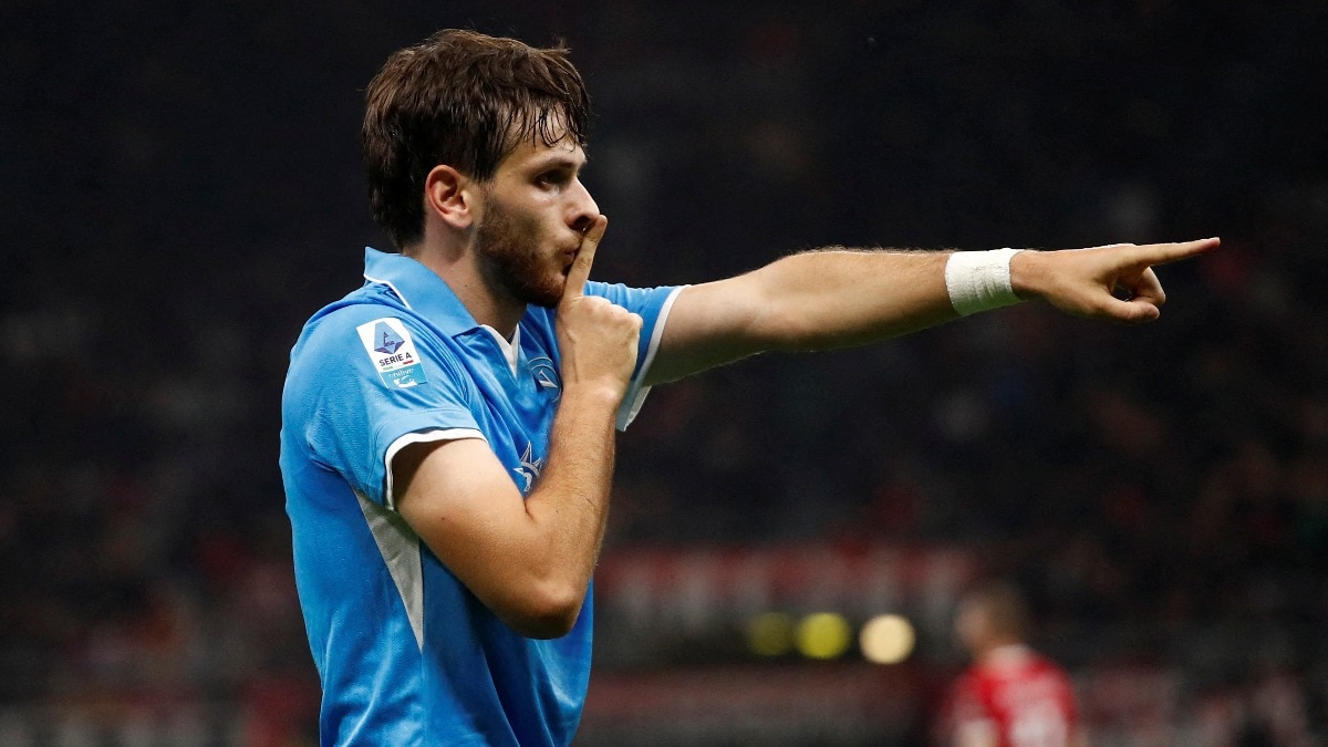 Khvicha will be looking to head for exit door at Napoli (Courtesy: Reuters)