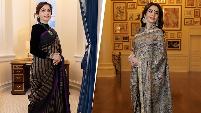 Nita Ambani exudes ethnic glamor in traditional sarees at Trump’s inauguration Nita Ambani exudes ethnic glamor in traditional sarees at Trump’s inauguration