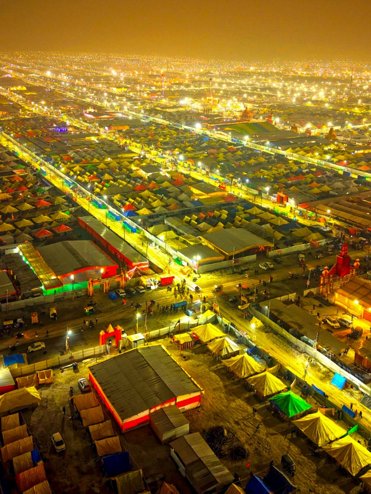 Helicopter View Magh Mela