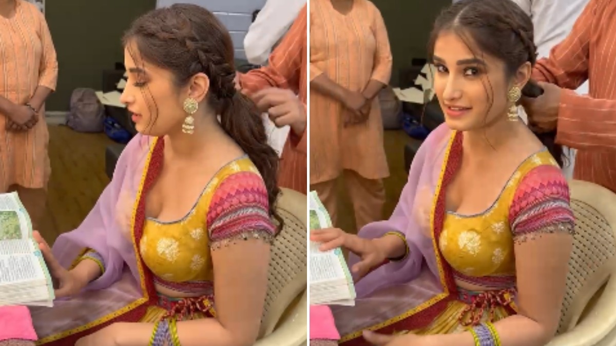 Watch: Rasha Thadani juggles studies for board exams during Azaad shoot