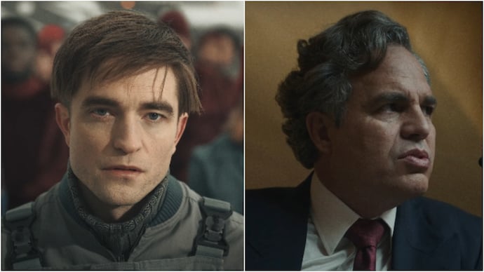 Robert Pattinson, Mark Ruffalo in scenes from the Mickey 17 trailer. Robert Pattinson, Mark Ruffalo in scenes from the Mickey 17 trailer.