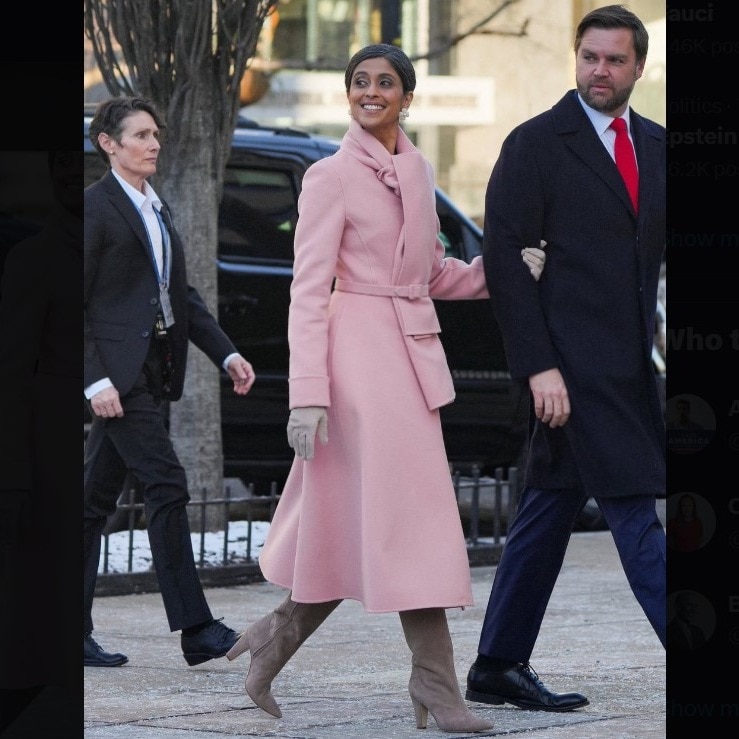 Usha Vance Inauguration Dress - Donald Trump's Inauguration: Usha Vance stuns in Bubblegum Pink ensemble - India Today Usha Vance Inauguration Dress - Donald Trump's Inauguration: Usha Vance stuns in Bubblegum Pink ensemble - India Today