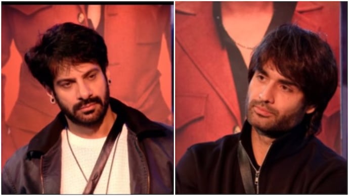 Karan Veer Mehra touched Vivian Dsena's feet. (Credit: Instagram/ColorsTV) Karan Veer Mehra touched Vivian Dsena's feet.