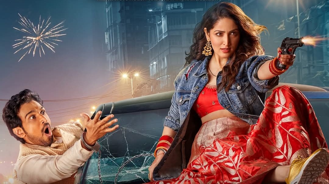 Pratik Gandhi,Yami Gautam Dhoom Dhaam poster