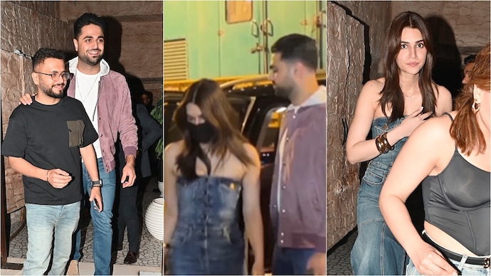 Kriti Sanon was seen with her rumored lover Kabir Bahia in Mumbai. (Photo: Yojen Shah) Kriti Sanon, Kabir Bahia