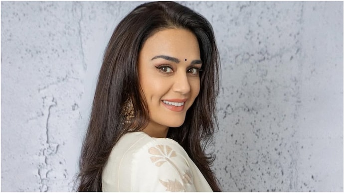 Preity Zinta reacts to political aspirations. (Credit: Instagram/Realpz) Preity Zinta reacts to political aspirations.