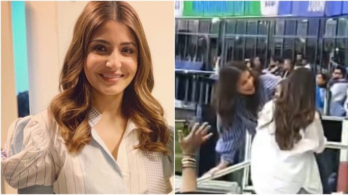 Anushka Sharma's video with Rohit Sharma's son in IND vs NZ match Anushka Sharma's video with Rohit Sharma's son in IND vs NZ match