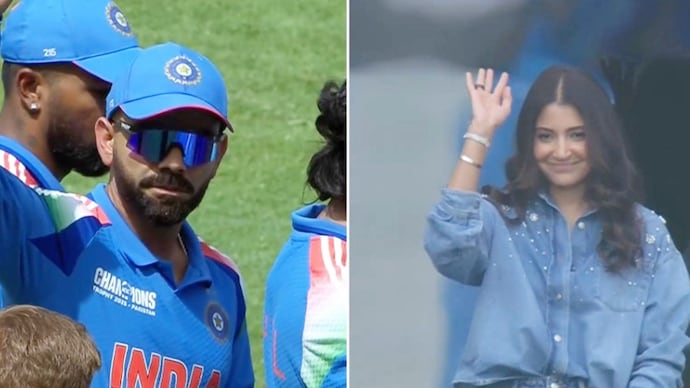Virat Kohli for Anushka Sharma Cheers (Photo: DDECODED/X Jiohotstar) Anushka Sharma Cheers for Virat Kohli