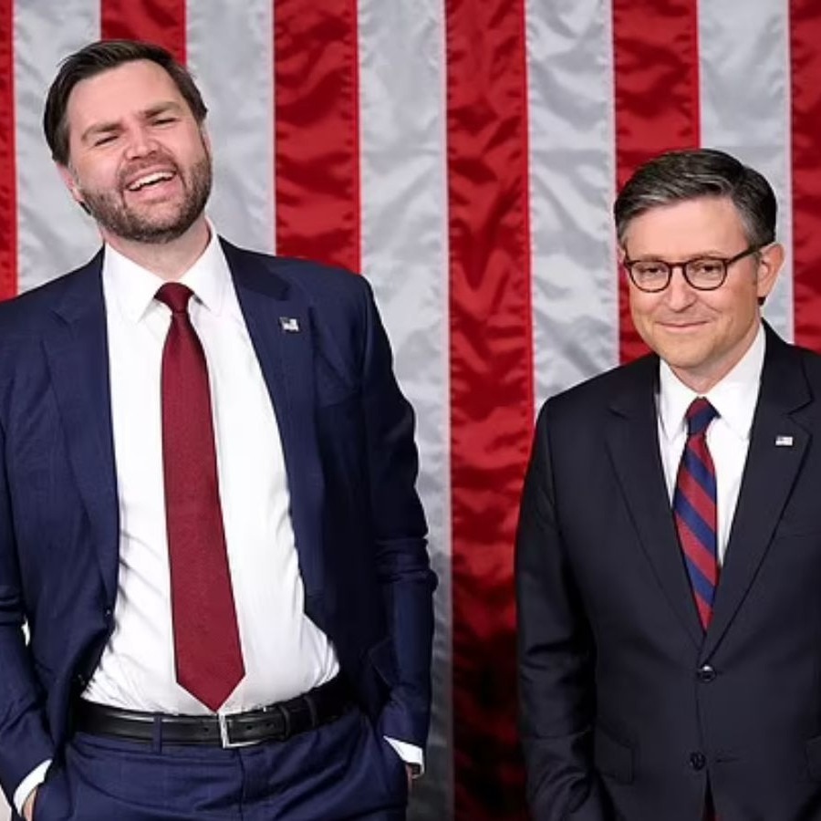 Mike Johnson - Hot mic moment: JD Vance and Mike Johnson mock Joe Biden's speech - India Today