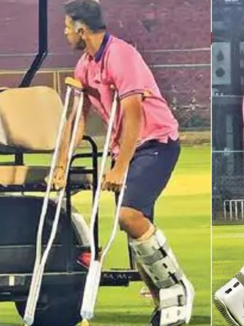 Rahul Dravid during Rajasthan's training session