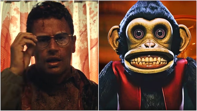 Theo James still from the monkey trailer. Theo James still from the monkey trailer.