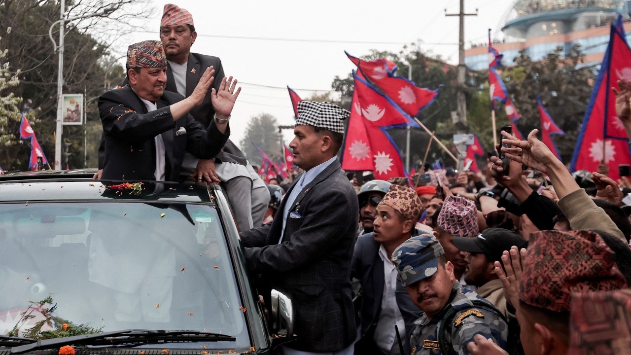 Thousands of people welcomed former king Gyanendra to Kathmandu amid a rise in calls to reinstate Hindu monarchy in Nepal.  (Image: Reuters)