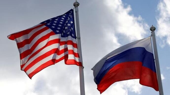 US and Russian flags shown in the photo. (Image for represenation: Reuters) US and Russian flags