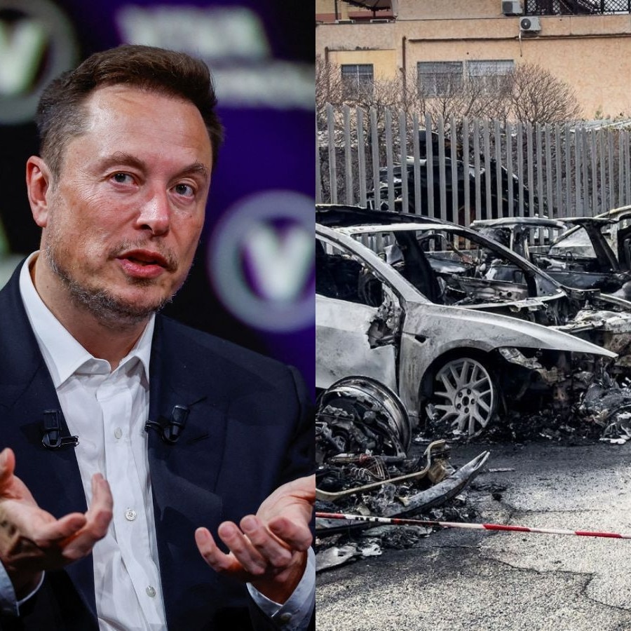 Elon Musk reacts as 17 Tesla vehicles destroyed in Rome arson attack -  India Today