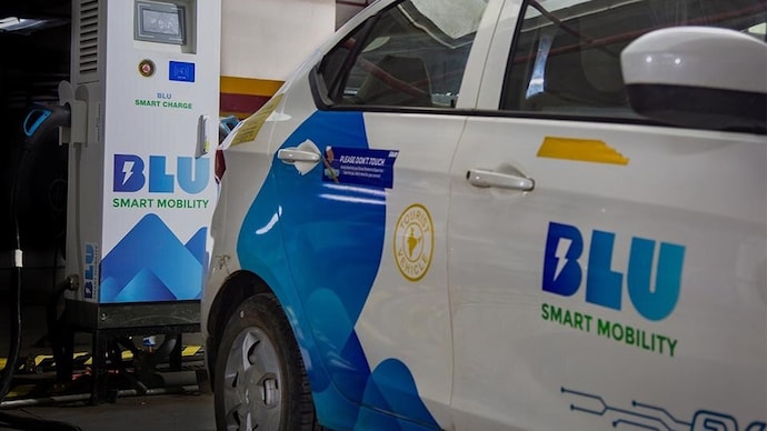 Once the entire fleet is moved to Uber, BluSmart will stop running its own app-based ride service. (PC: BluSmart)