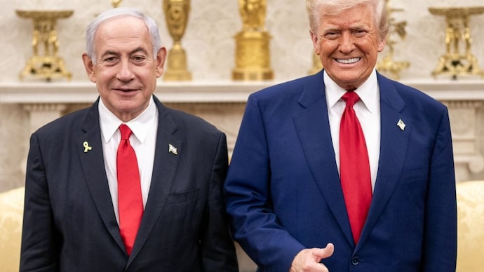 Donald Trump after talks with Netanyahu