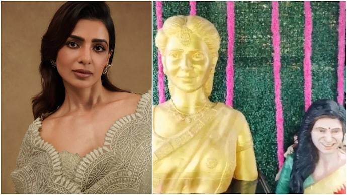 The fan of Samantha constructs the temple for him in Andhra Pradesh. (Credit: Instagram/Samantharuthaprabhufoff) The fan of Samantha builds the temple for him.