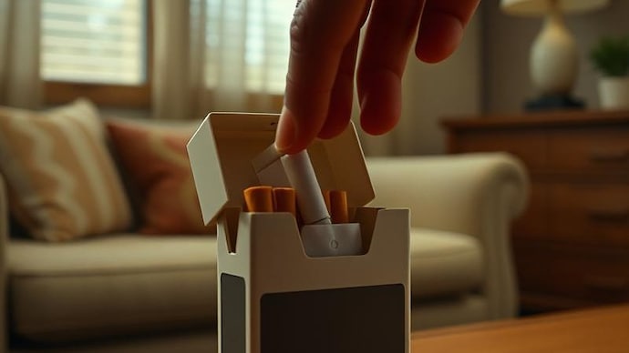 In 1972, an inventor patented a cigarette box that coughed when picked up - using sound, not images, to warn smokers. It was one of the early creative methods of smoking deterrence in the US. (AI-generated image) The cigarette pack that coughed back: A 1972 anti-smoking oddity
