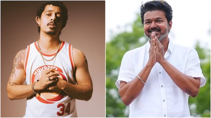 Hanumankand formed a team with Anirudh Ravichender for 'Jan Nayagan'. (Credit: Instagram/Actorvijayoffi_/Hanumnkind) Hanumankand formed a team with Anirudh Ravichender for 'Jan Nayagan'.