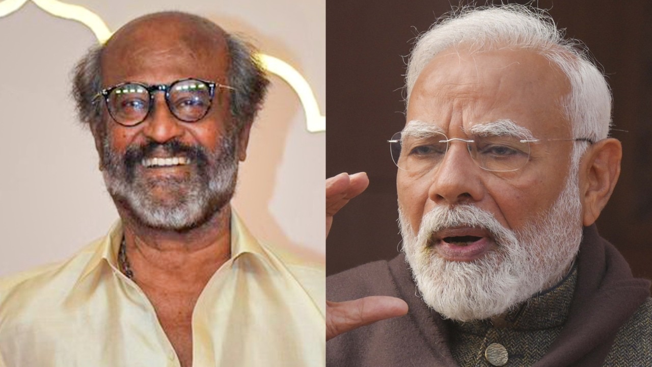 Waves Summit from 2025 Rajinikanth's speech (photo: PTI) PM Modi will bring peace in Kashmir: Rajinikanth 2025 in waves