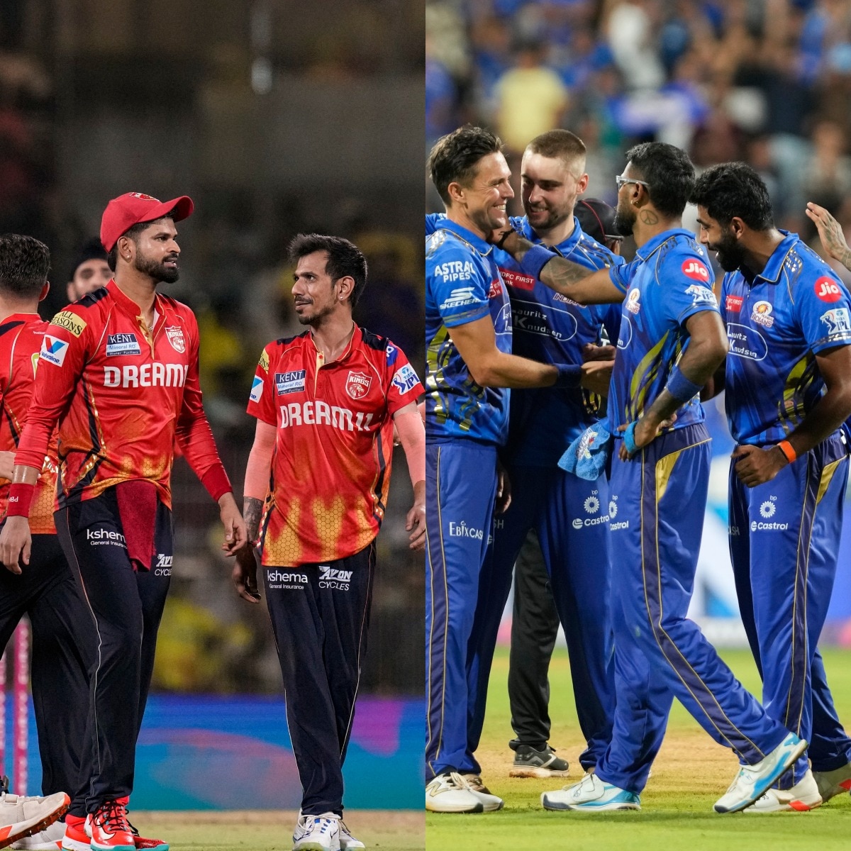 punjab kings vs mumbai indians timeline