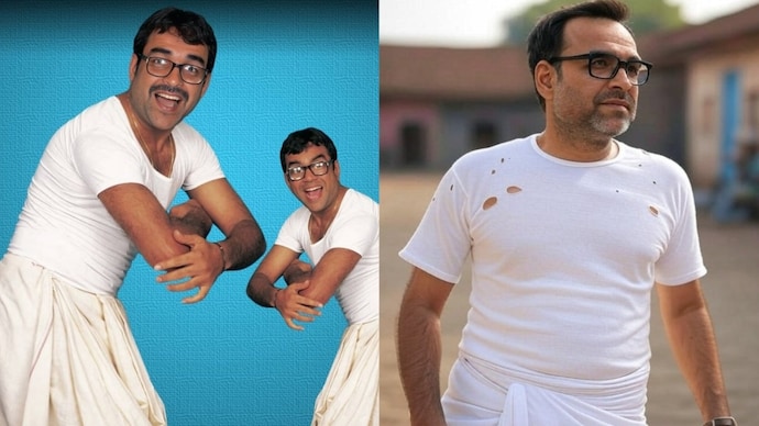Pankaj Tripathi reacted to the AI-generated images as Baburao Apte (Photo Credit: X/gauravbansal75/KbvLyrical16897)