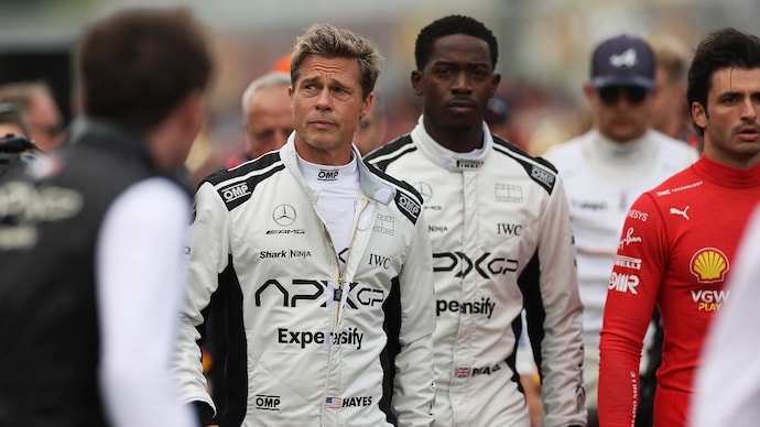 Brad Pitt's 'F1 - The Movie' was released in theaters on June 27, 2025. (Photo Credit: Getty Image) Brad Pitt in 'F1'.