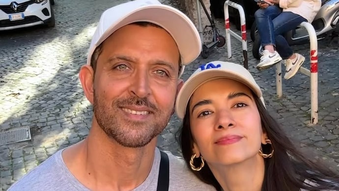 Hrithik Roshan and Saba Azad have been dating from 2022. (Credit: Instagram/@Subazad) Hrithik Roshan, Saba Azad