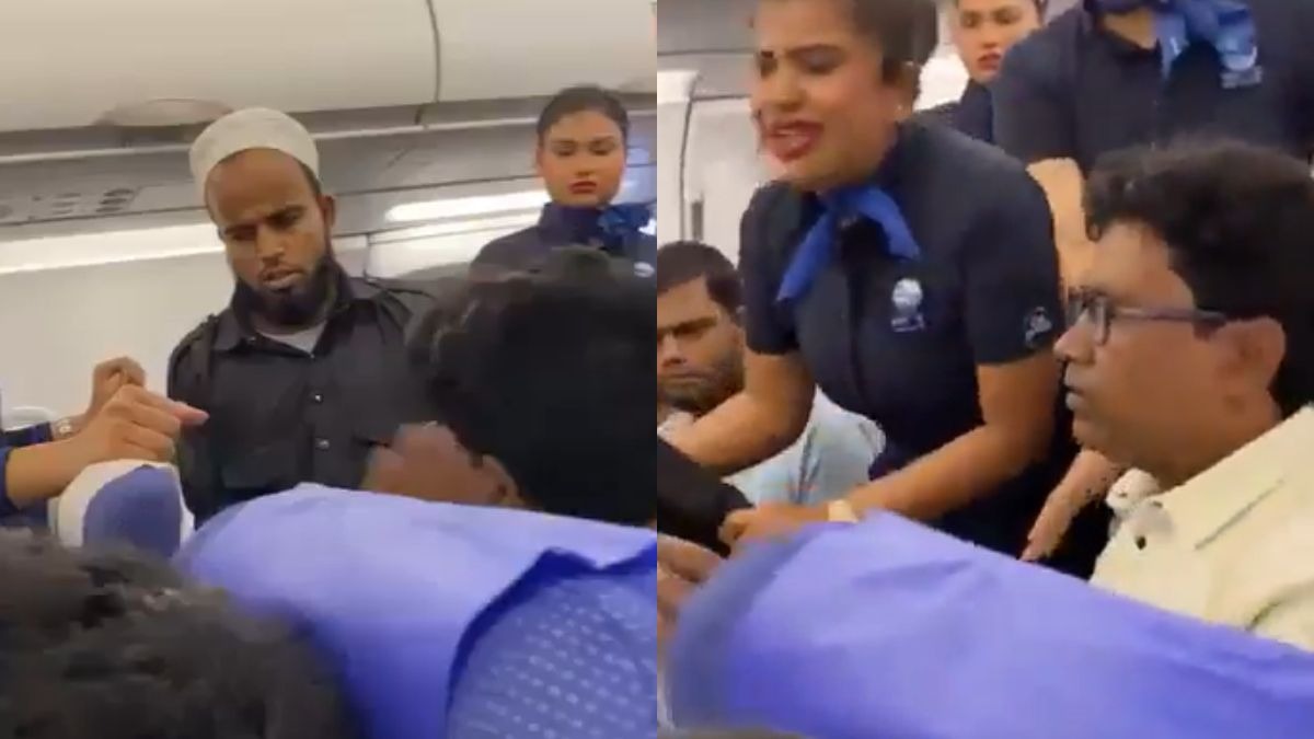 Caught on camera: Man slaps fellow passenger having panic attack on Indigo flight