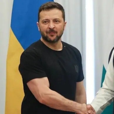 PM Modi with Ukrainian President Zelenskyy 