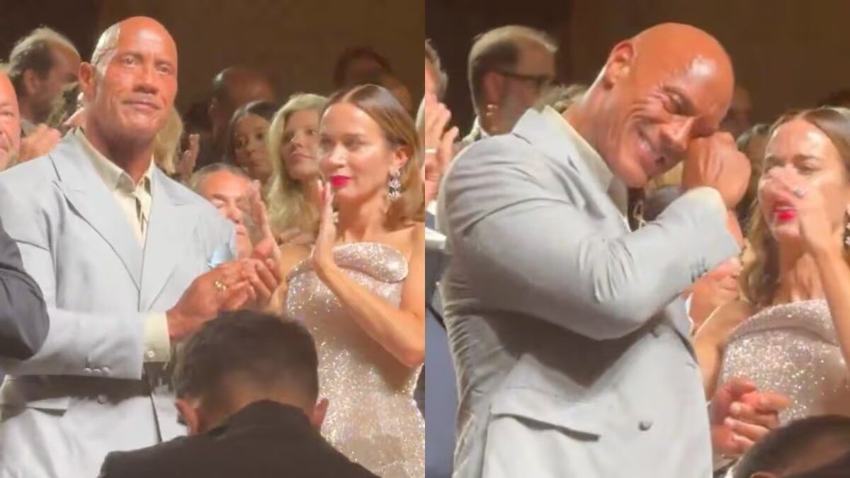 Dwayne Johnson in tears over 15-min ovation for The Smashing Machine at Venice Fest - India Today
