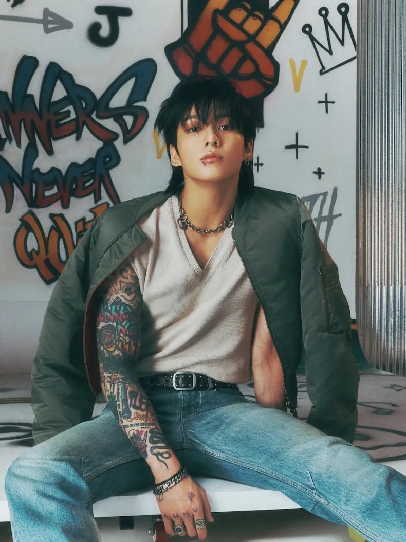 BTS JUNG KOOK フード付きジャケット L グレー