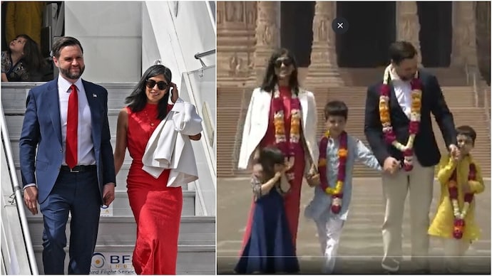 File) US Vice President JD Vance and Usha Vance