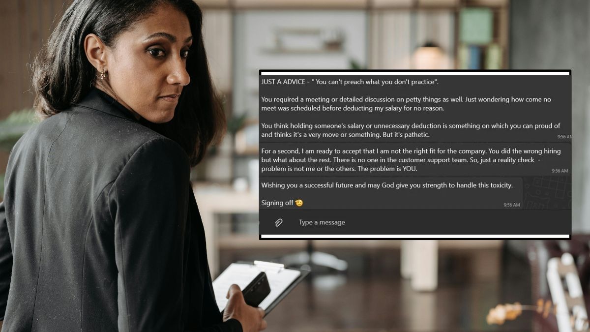 New employee calls out toxic manager in fiery farewell message before quitting