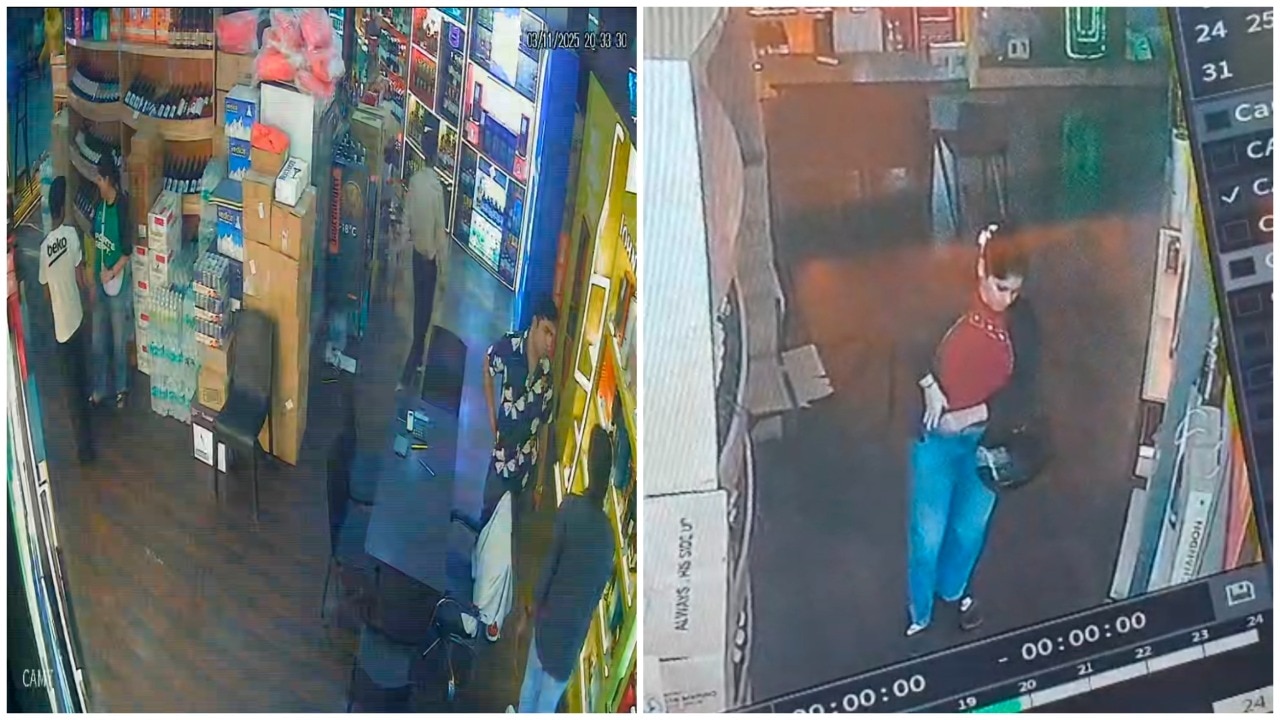 Caught on CCTV: Kanpur couple steal wine bottle from liquor shop