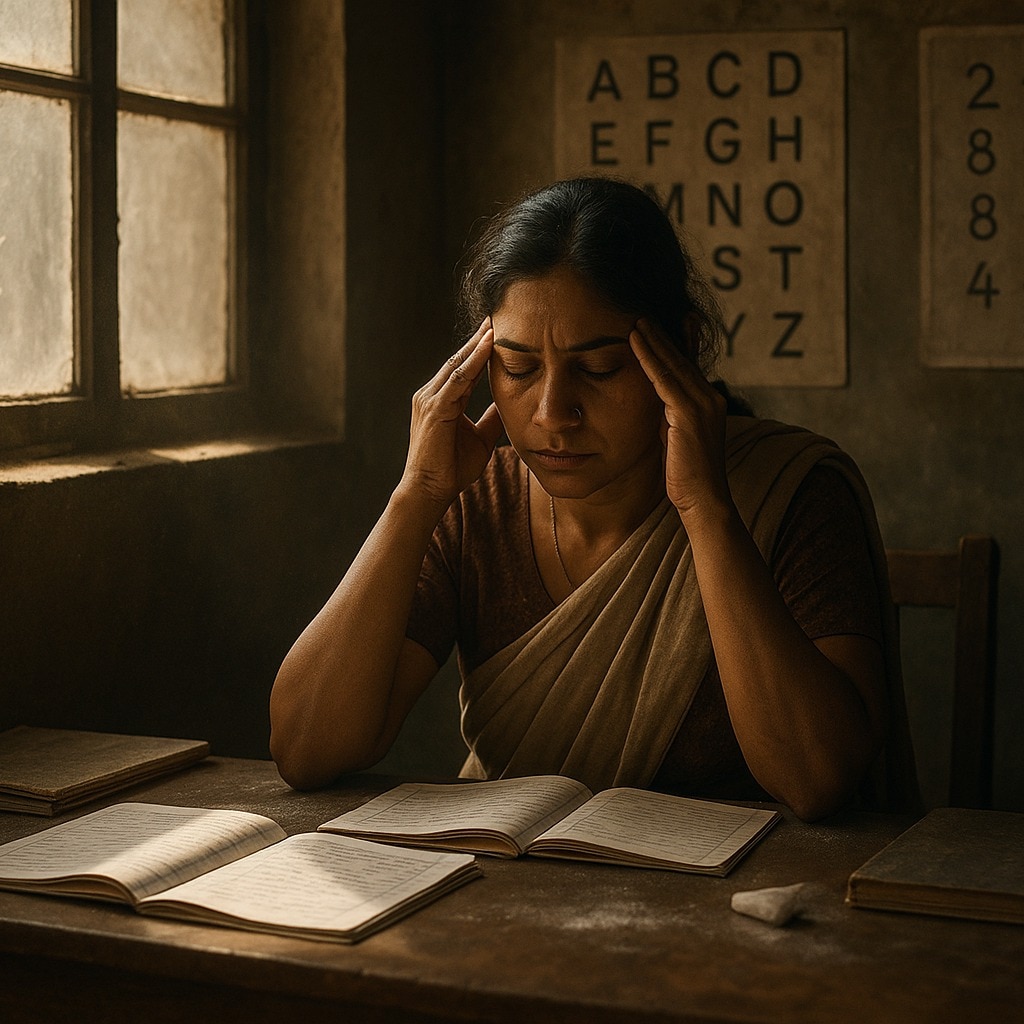 Teacher mental health in India: Burnout, low pay and rising pressure