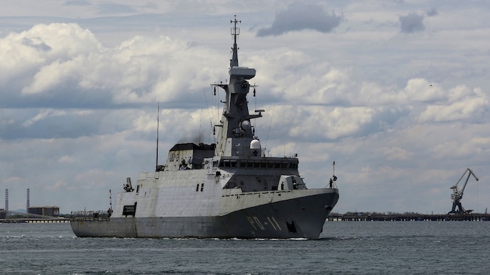 A Venezuelan Navy patrol boat sails off the Carribean coast amid heightened tensions with the U.S Venezuela US tensions