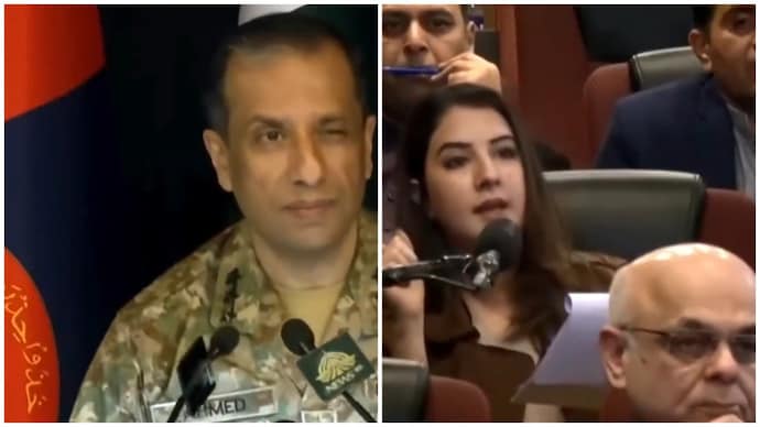 Lt Gen Ahmed Sharif Chaudhry sparked outrage after winking at a woman journalist during a press briefing.