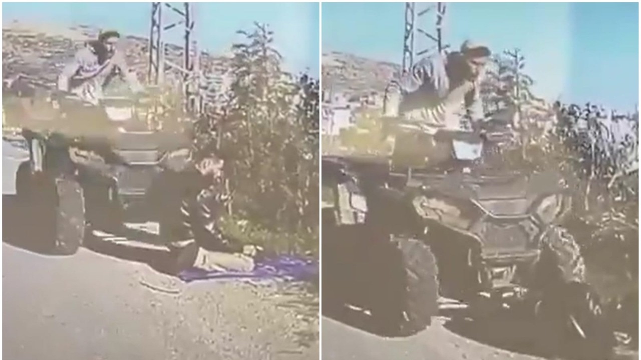 Video: Israeli reservist rams Palestinian man praying by roadside in West Bank