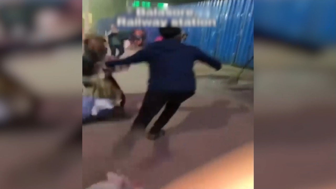 Video: Man creates chaos, harasses passengers at Odisha railway station